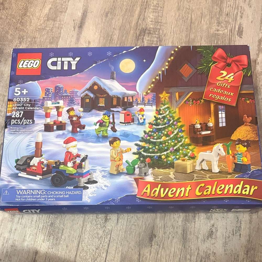 LEGO City Advent Calendar with Festive Colors
